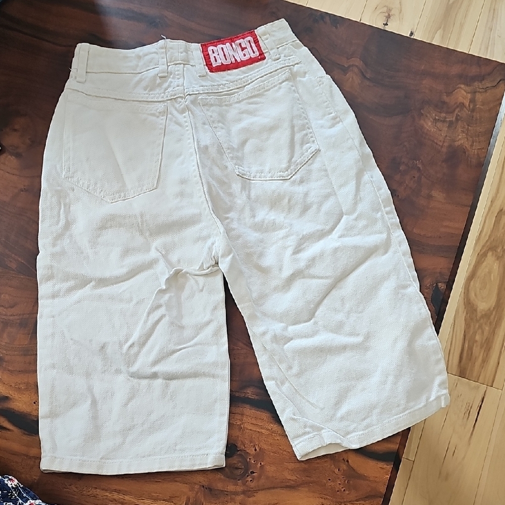 VINTAGE❤️ BONGO❤️ Denim shorts with Red Logo Patch